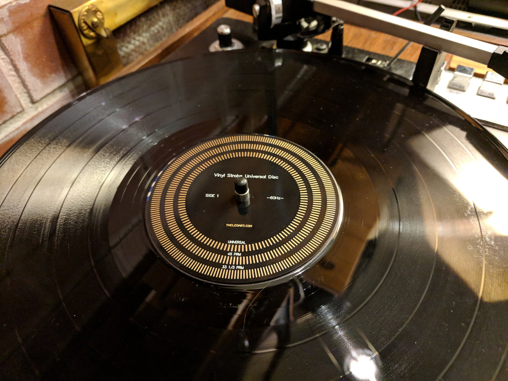 Gold Plated Stroboscope Disc for Turntables – The LED Artist